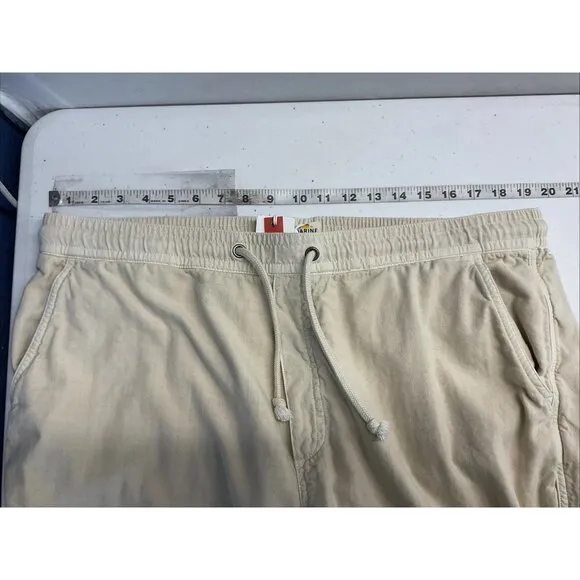 NEW Marine Layer saturday Beach pants pull on elastic drawstring size XXL Beige