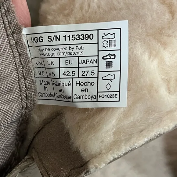 NEW Men’s Ugg Taupe City Butte Waterproof Sherpa Boots Size 9.5