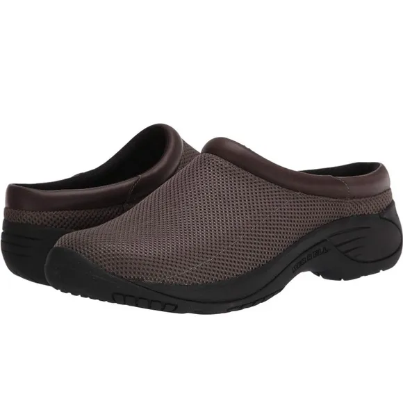 New Merrell Mens maroon mules sandal shoes, size 11.5
