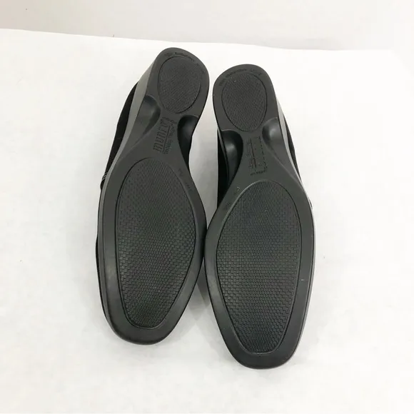 NEW Munro Traveler Stretch Fabric Comfort Wedge Slip On Shoes, Size 7 M, Black
