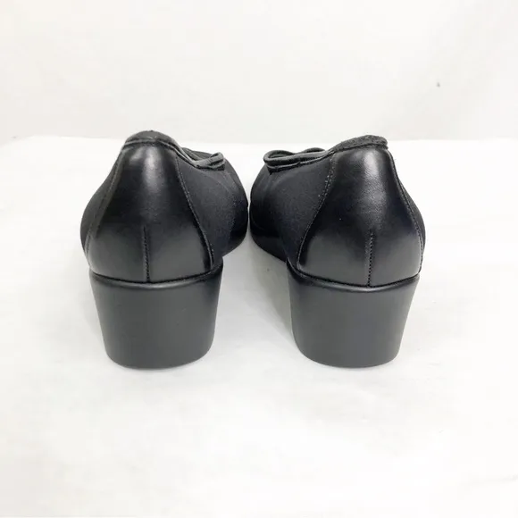 NEW Munro Traveler Stretch Fabric Comfort Wedge Slip On Shoes, Size 7 M, Black