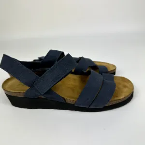 NEW Naot Womens Shoes Slingback Sandal Kayla Blue Nubuck EU 37 US 6