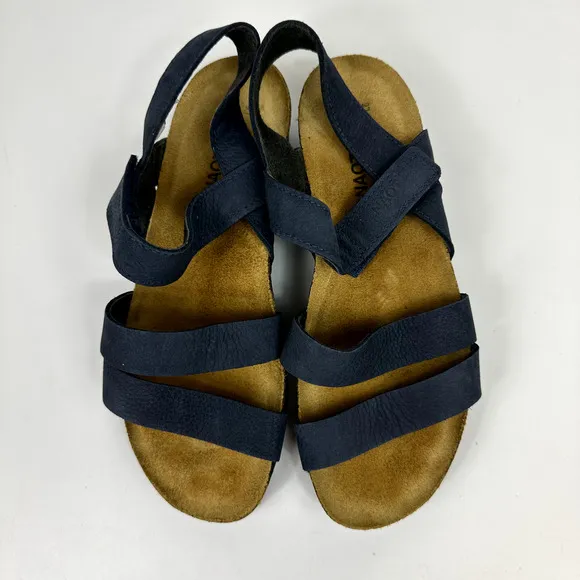 NEW Naot Womens Shoes Slingback Sandal Kayla Blue Nubuck EU 37 US 6