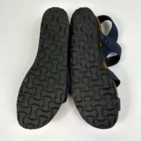 NEW Naot Womens Shoes Slingback Sandal Kayla Blue Nubuck EU 37 US 6