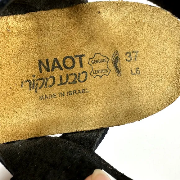 NEW Naot Womens Shoes Slingback Sandal Kayla Blue Nubuck EU 37 US 6