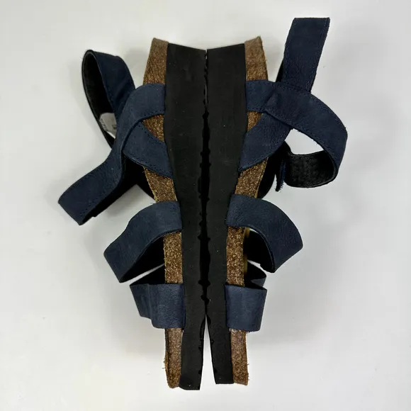 NEW Naot Womens Shoes Slingback Sandal Kayla Blue Nubuck EU 37 US 6