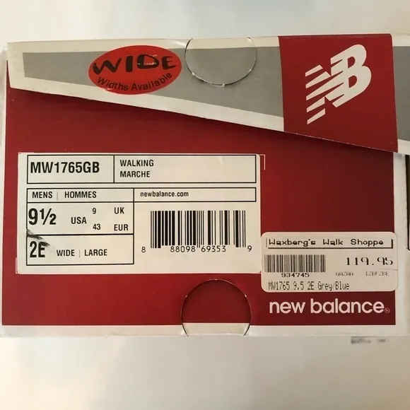 NEW New Balance Fantom Fit Athletic Walking Shoes Grey Blue Green Size 9.5 Wide