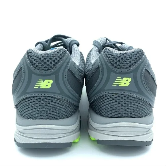 NEW New Balance Fantom Fit Athletic Walking Shoes Grey Blue Green Size 9.5 Wide