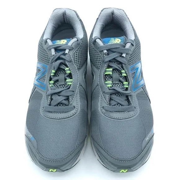 NEW New Balance Fantom Fit Athletic Walking Shoes Grey Blue Green Size 9.5 Wide
