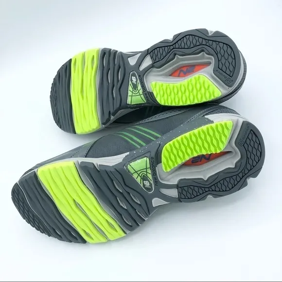 NEW New Balance Fantom Fit Athletic Walking Shoes Grey Blue Green Size 9.5 Wide