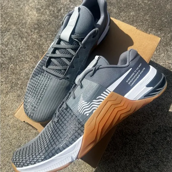 NEW Nike Metcon 8 Grey White size 16 Mens shoes