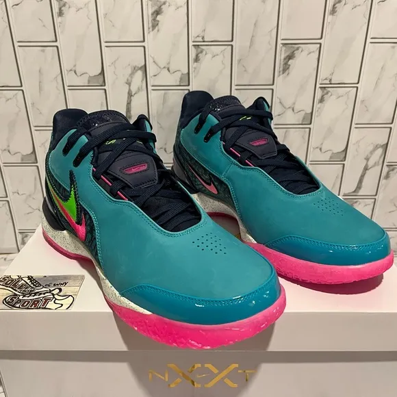 New Nike Zoom Lebron NXXT Gen AMPD South Beach Miami Teal Pink Basketball Men 11