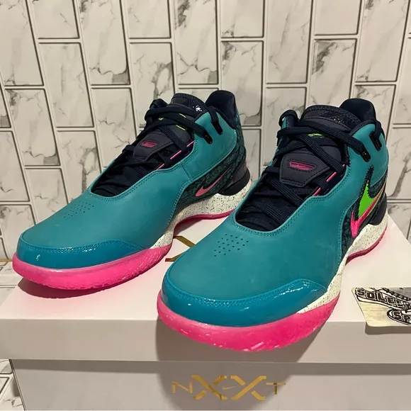 New Nike Zoom Lebron NXXT Gen AMPD South Beach Miami Teal Pink Basketball Men 11