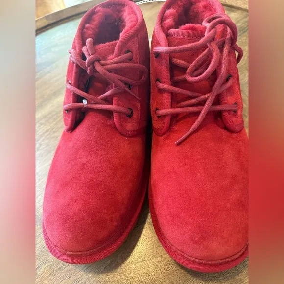 NEW no box Red Suede UGG Neumal Chukka Boots (unisex)