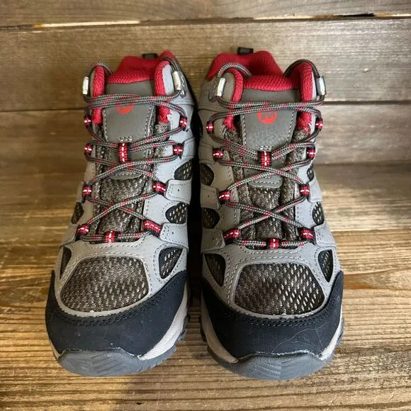 New NWOB Big Kids Merrell Moab 3 Mid Gray Waterproof Ankle Hiking Boots Size 3 Y