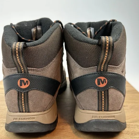 New NWOB Mens Merrell Phoenix 2 Mid WP Brown Leather Hiking Ankle Boots Size 12