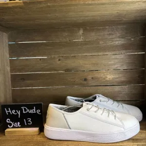 New NWT Mens Hey Dude Cody Sport Mesh White Comfort Sneakers‎ Shoes Size 13 M
