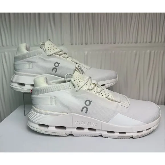 NEW On OnClouds Men’s Cloudnova 2 - Size 12 - All white