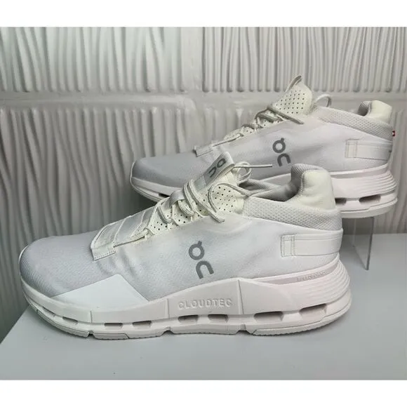 NEW On OnClouds Men’s Cloudnova 2 - Size 12 - All white