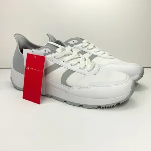 NEW Redvanly Mens 11 Challenger Spikeless Golf Shoes White Gray Sneakers
