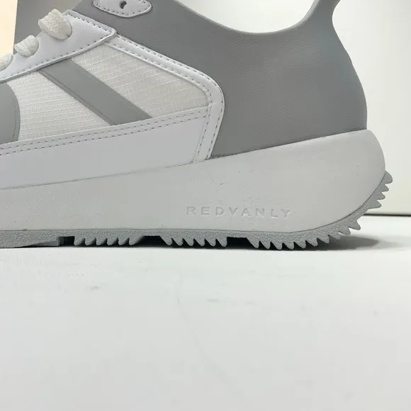 NEW Redvanly Mens 11 Challenger Spikeless Golf Shoes White Gray Sneakers