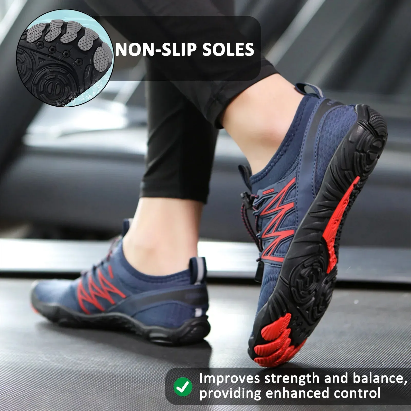 New River Pursuit Shoes Summer Climbing Five Finger Outdoor Mountaineering Beach Shoes Sports Wading Swimming Water Shoes Barefoot Shoes (Unisex)