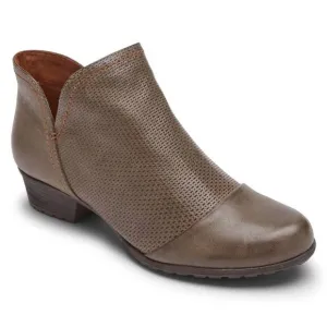 NEW ROCKPORT women's gratasha v-cut boots in taupe