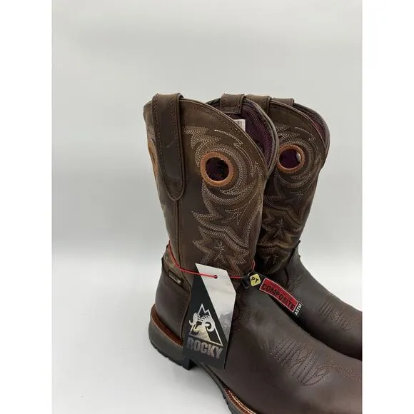 NEW Rocky Rosemary Composite Toe Women's Waterproof Boots Brown Size 9.5 MEDIUM