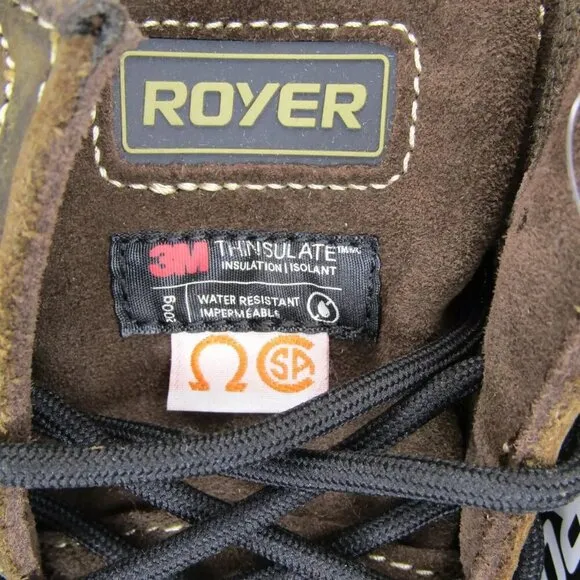 NEW ROYER Mens 4-Density Thinsulate Work Boots Waterproof Composite Toe Cap 11