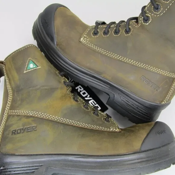 NEW ROYER Mens 4-Density Thinsulate Work Boots Waterproof Composite Toe Cap 11