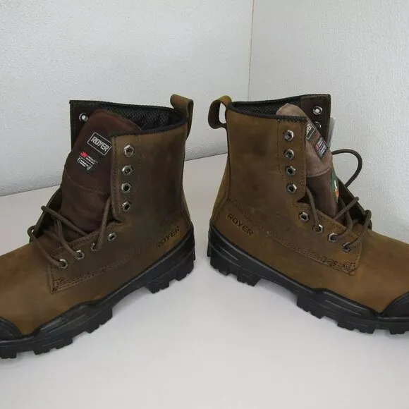 NEW ROYER Mens 8&quot; Ventura Thinsulate Work Boots Waterproof Composite Toe Cap  8
