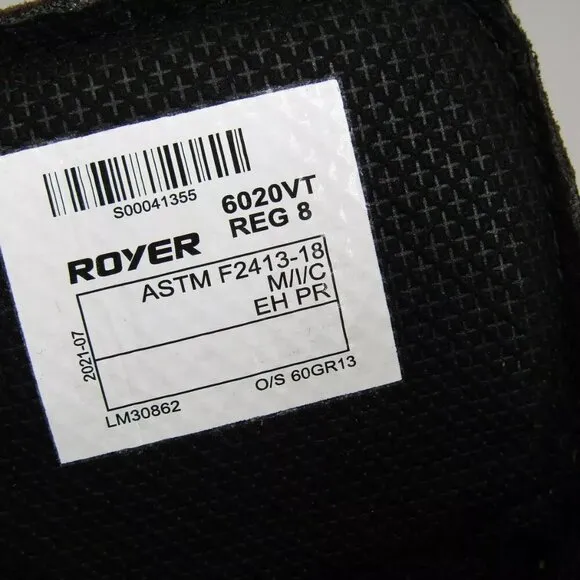 NEW ROYER Mens 8&quot; Ventura Thinsulate Work Boots Waterproof Composite Toe Cap  8