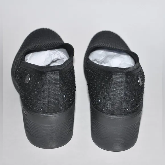 New Skechers Martha Stewart x Skechers Pier Lite Reflection Shoes Black 8.5