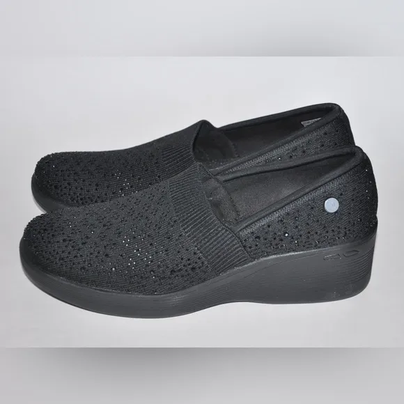 New Skechers Martha Stewart x Skechers Pier Lite Reflection Shoes Black 8.5