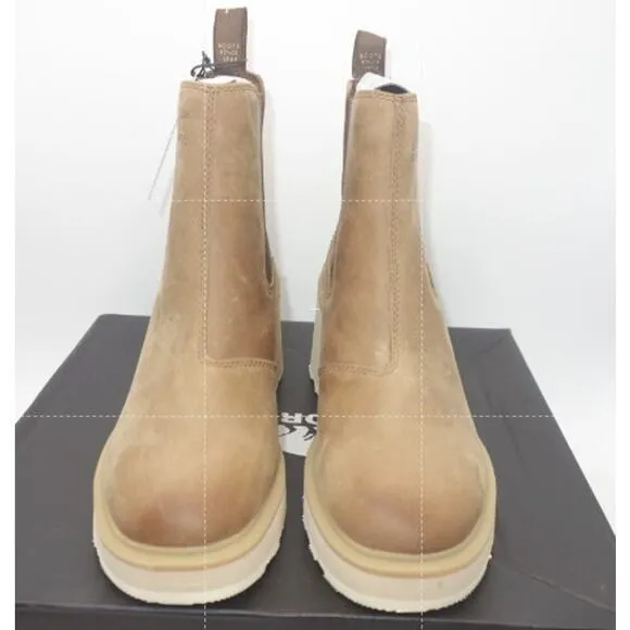 NEW Sorel Hi-Line Heel Chelsea Waterproof Boots Brown Women's Size 6.5