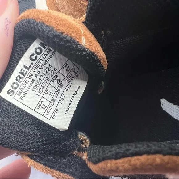 NEW Sorel Out N About Waterproof Rain Winter Boots Girls 12