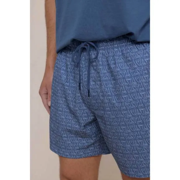 NEW SOUTHERN TIDE jaw breakers swim trunks in light indigo