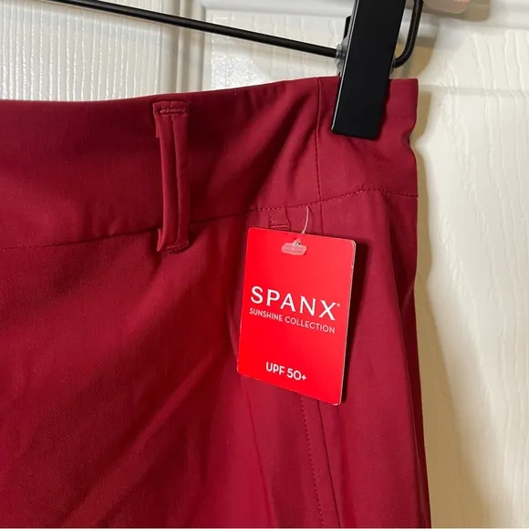 New Spanx sunshine shorts, 6” in Dark Cherry Size Large