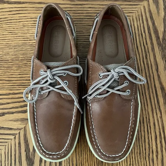 NEW! SPERRY Billfish Boat Shoes - Dark Tan