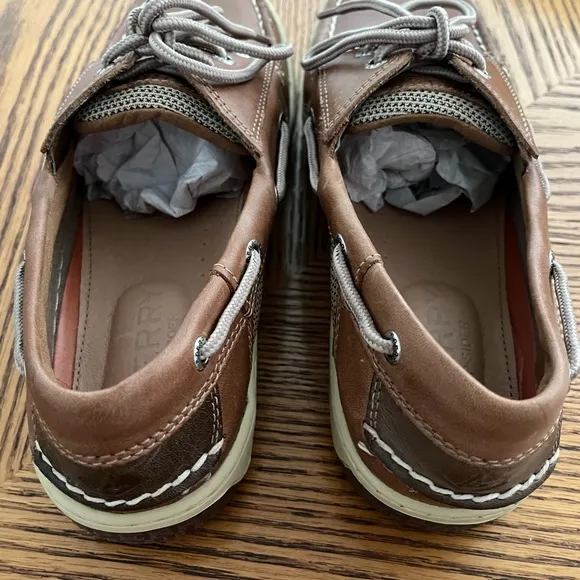 NEW! SPERRY Billfish Boat Shoes - Dark Tan