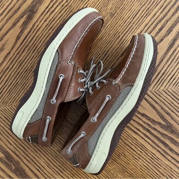 NEW! SPERRY Billfish Boat Shoes - Dark Tan