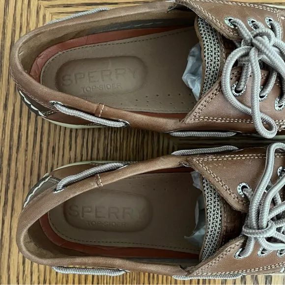 NEW! SPERRY Billfish Boat Shoes - Dark Tan