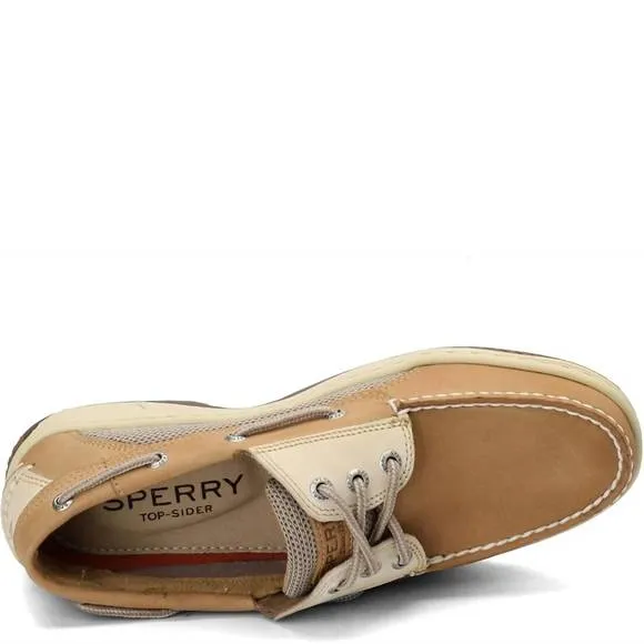NEW SPERRY men's billfish 3-eye boat shoe in tan/beige