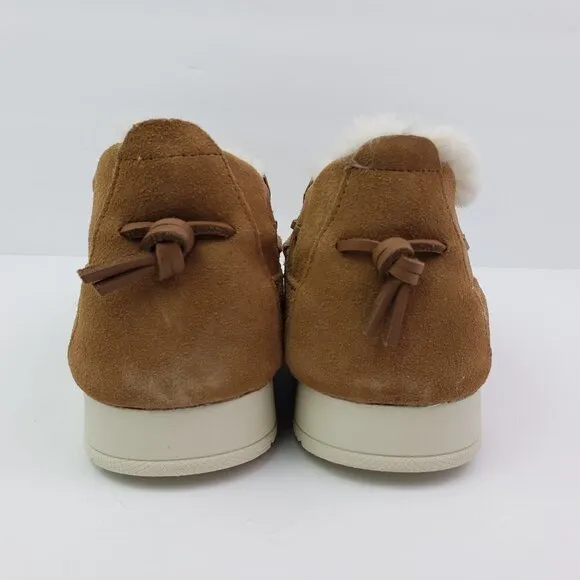 NEW Sperry Moc Sider WR Mens Size 9 Tan Suede Comfort Lined Shoes STS23726