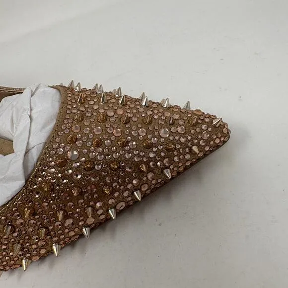 NEW! Steve Madden Stiletto Spike Heel Rose Gold Pumps Shoe 4&quot; Heels Event 8.5