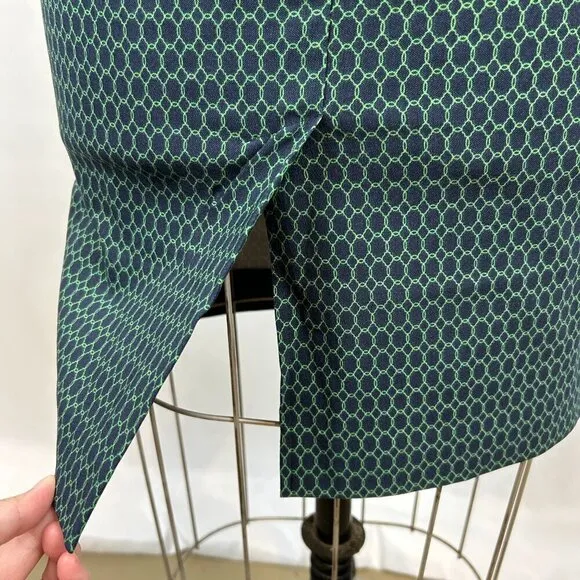 NEW Stitch Fix Margaret M Christiana Skirt Navy Green Pull On Elastic Size Small
