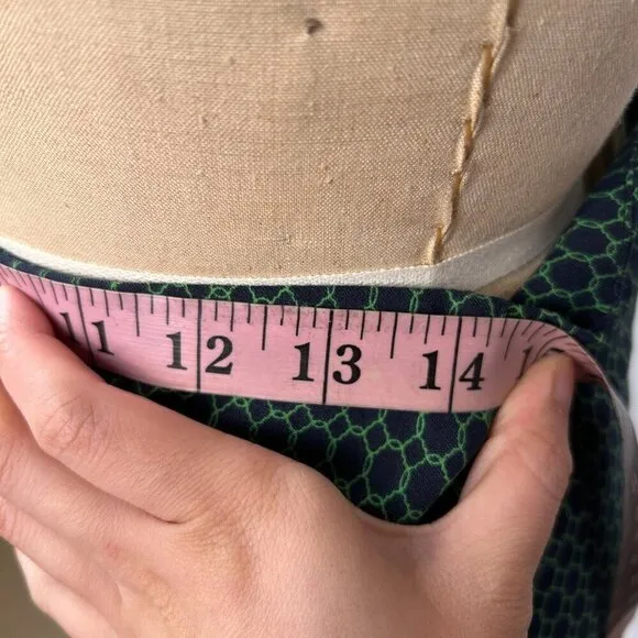 NEW Stitch Fix Margaret M Christiana Skirt Navy Green Pull On Elastic Size Small