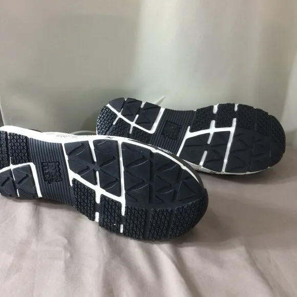 NEW Timberland PRO Radius Knit Composite Toe Men's Work Shoes Sz 7.5 White Black