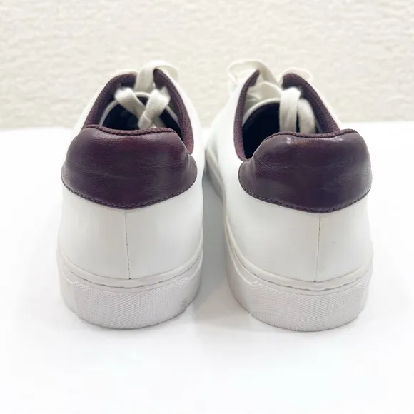 New Tory Burch Sport Hi-Vis Sneaker Size 9.5 White Purple Reflective Shoes