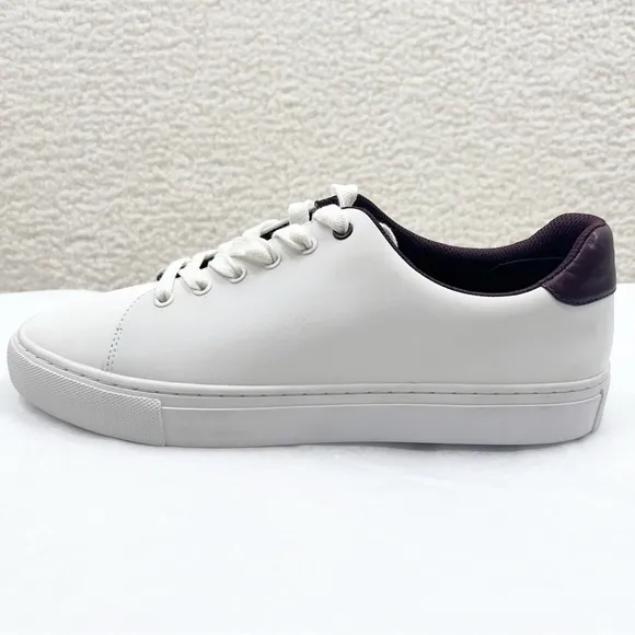 New Tory Burch Sport Hi-Vis Sneaker Size 9.5 White Purple Reflective Shoes